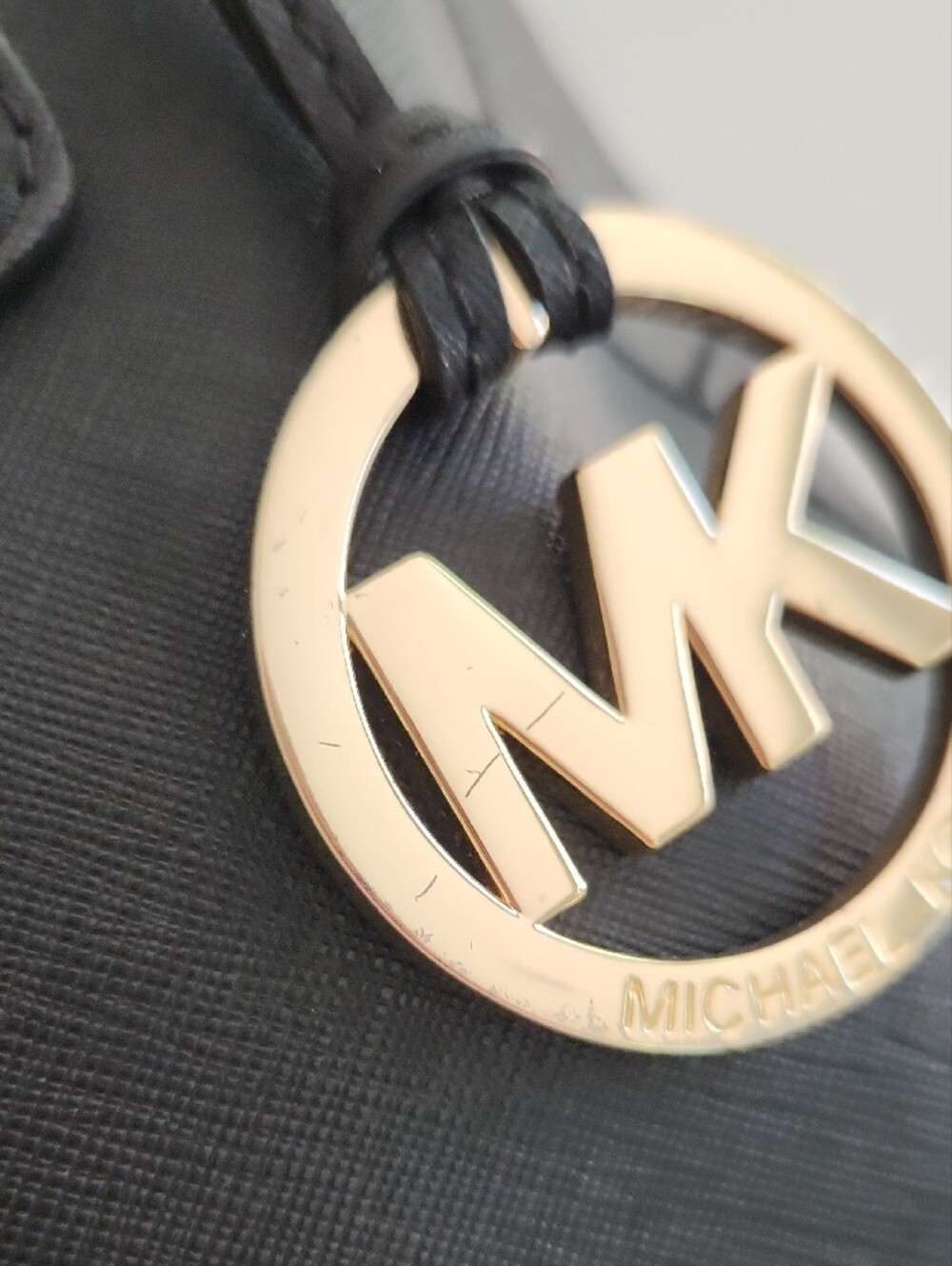 Michael Kors Black Satchel with Gold Hardware and Chain Strap - Picture 4 of 15